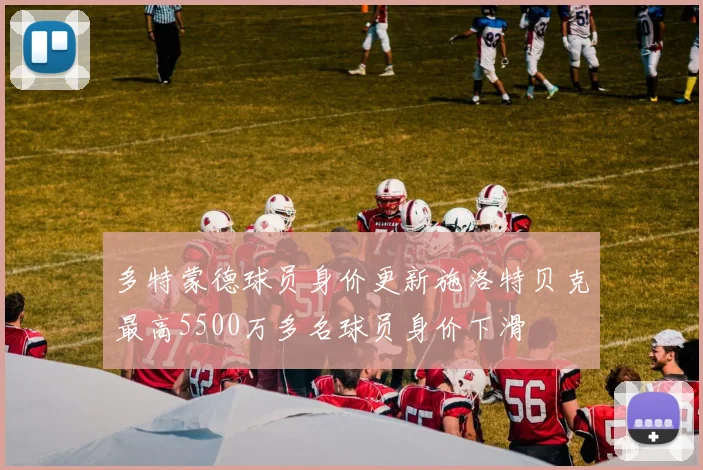 多特蒙德球员身价更新施洛特贝克最高5500万多名球员身价下滑